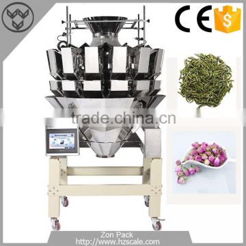 500-2000g Tea 10 Heads Multihead Weigher Scented Tea Weighing Scale