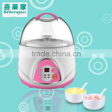 Multifunctional baby food slow cooker pink color