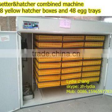 new type 4224 chicken incubator with CE,setter&hatcher combined egg incubator from lydia