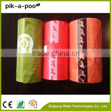 pik-a-poo China professional manufacture colorful pooper scooper bags