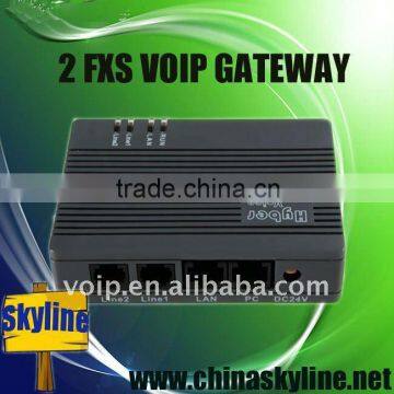 2 fxs port ata voip gateway,HT-922T,with SIP and H.323