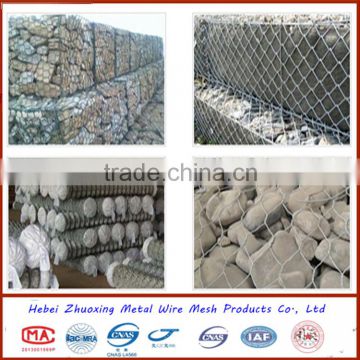 galvanzied welded gabion baskets/double twist woven mesh gabion in china