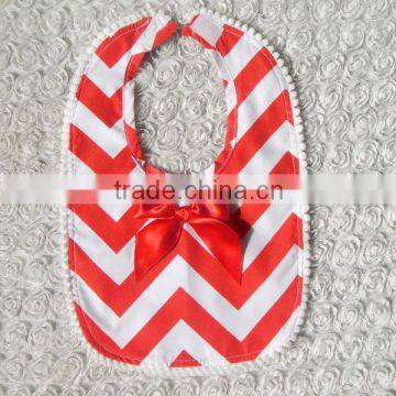 red chevron baby bibs for babies