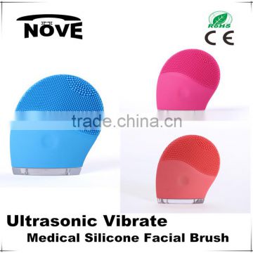 china best supplier silicone sonic electric facial brush for young women