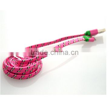 1M 3FT Braided Fabric Micro USB Cable for samsung Micro USB Charger Cable for Samsung i9300 Galaxy S4 S3 SIII Xperia S HTC
