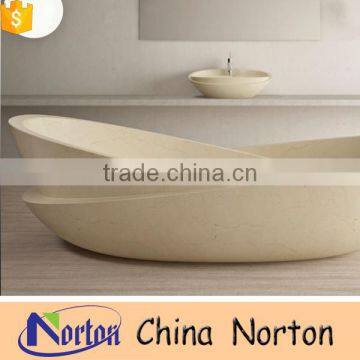 High quality hand-carved shell shaped bathtub for sale NTS-BA046L