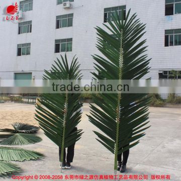 High quality outdoor plastic artificial plam tree leaves