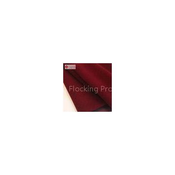 80 - 150gsm Plain Polyester Kintted Flocking Velvet Fabric For Gift Box / Pouch