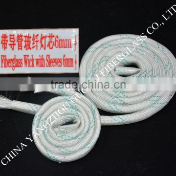 professional producing long service life fiberglass wick with sleeve