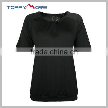 T092-1644B Short Sleeve O-Neck Custom Performance Polyester Spandex Women Outdoor Sport T shirt