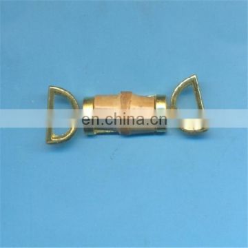 gold metal jewelry component connector with bamboo root