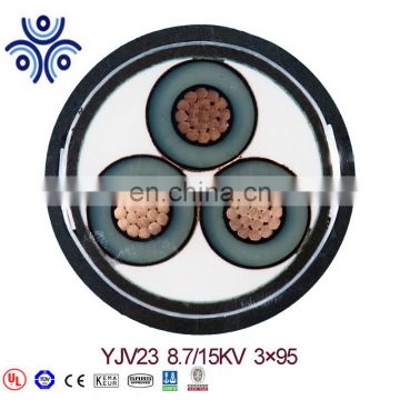 copper conductor xlpe insulated steel tape armored 8.7/15 kv 3x150 power cable cable