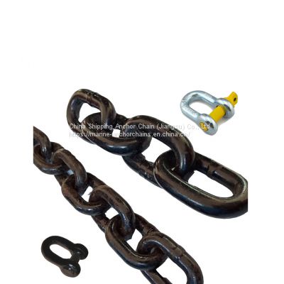 Black Painted Sud Link Marine Anchor Chains with five year warranty
