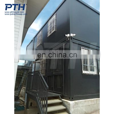 Flat pack movable prefabricated modular container house for construction site