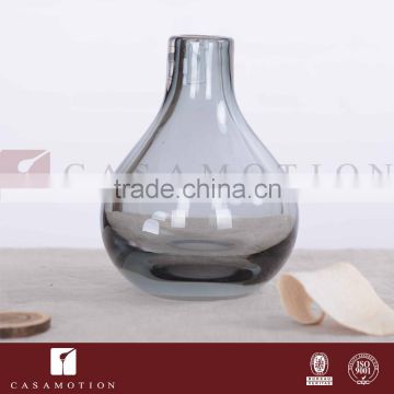 Casamotion Decorative European Mini Bud Grey Color Handmade Glass Vase