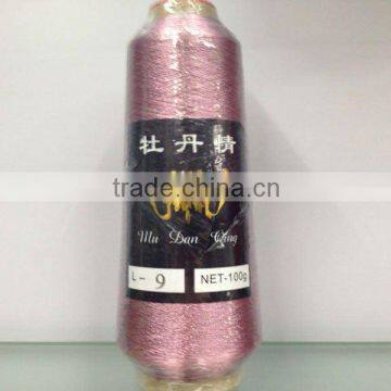 high quality Pink MS-type Metallic Yarn for embroidery