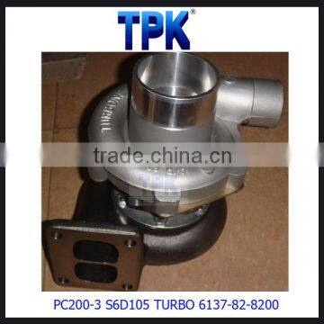 PC200-3 PC220-3 PC200LC-3 Excavator 6D105 SA6D105 TURBOCHARGER 6137-82-8200