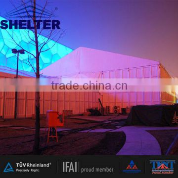Aluminum Frame SHELTER TENT with ABS solid walls for sale located in Guangzhou city, used wall tents available