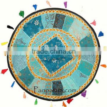 Indian Round Sari Patchwork Wall Hanging / Tapestry