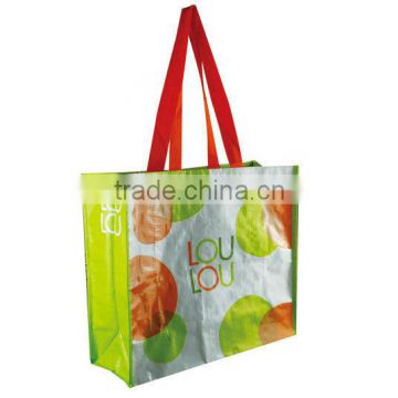 Customization laminated pp woven shopping bag by Ningbo manufacture
