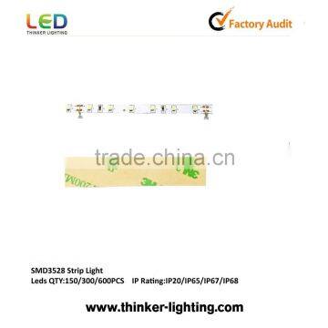SMD3528 60leds/m waterproof IP68 12V yellow color LED strip