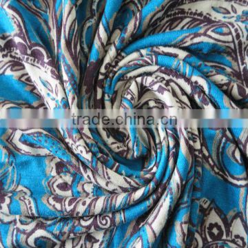 Beauty Design Printed Stretch Plaid Shirt Fabric