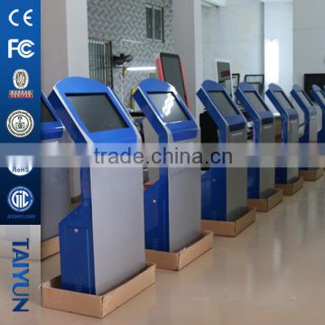 21" Free standing Touch Screen Queue Management Kiosk/ Banking used queuing Kiosk