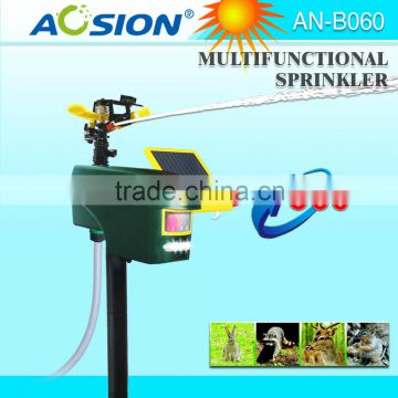 Aosion PIR sensor+led flash+sprinkle multifunctional animal repeller for garden use