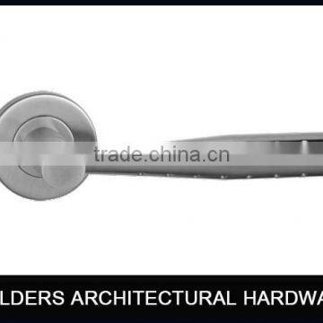 China 304 stainless steel cast combination handles for steel door
