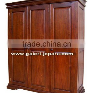 Wooden Furniture - Solid Wood Wardrobe / Armoire 3 doors