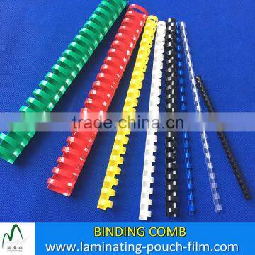 High Quality 6mm to 51mm Plastic Comb 21Rings PVC Plastic Binding Comb Book Binding