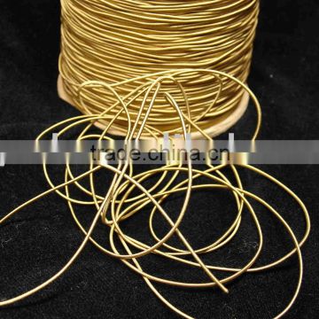 Gold Metallic Stretch Elastic Cord