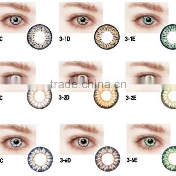 Promotion price cheap hot selling New Bio korea tri color contact lens