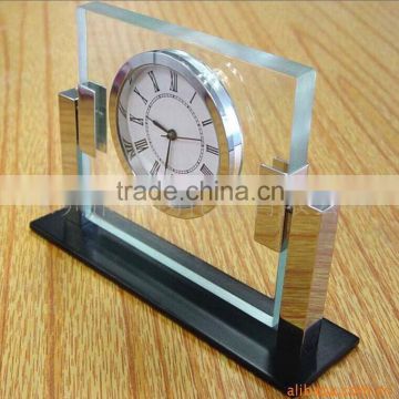 funny acrylic desk clock/ new clock with stand