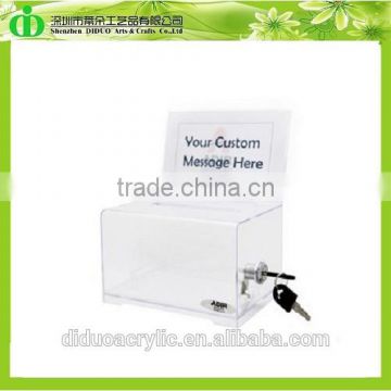 DDD-0131 Trade Assurance Chinese Factory Wholesale Acrylic Charity Collection Box
