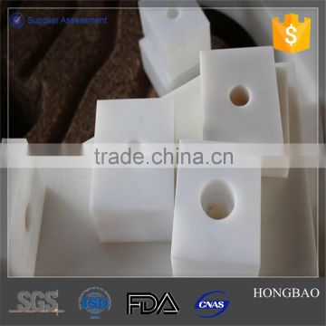 Customized shaped pieces UHME-PE products, anti-impact cushion block with hole