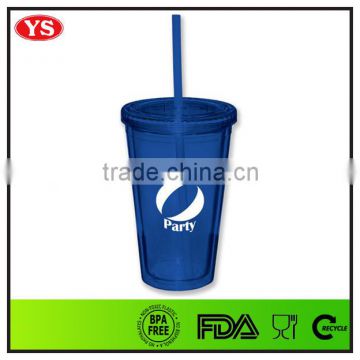 16 oz double wall skinny tumblers with straws