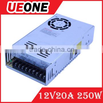 Factory pirce 250w single output power supply smps s-250-12