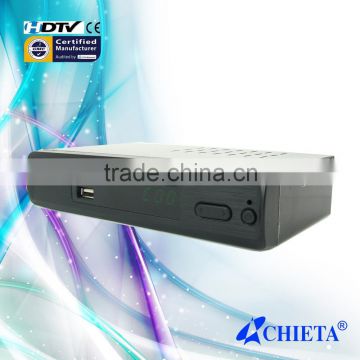 DVB-S2 Satellite Digital TV Receiver with 168mm Mini Design for Family Entertaiment