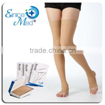 OBM 23-32mmHg Open toe thigh high compression stockings