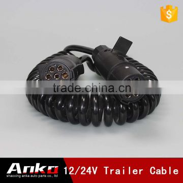 trailer lighting board with 7 pin 6m length cable,trailer&truck electrical cable 24v