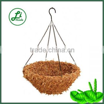 Sphagnum moss hanging basket 14" diameter