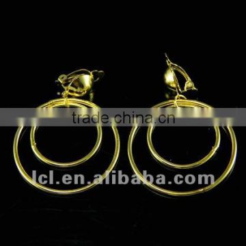 2012/fashion/hot sale/popular/round/quality-first/double imitation gold plating/latest goleding earrings