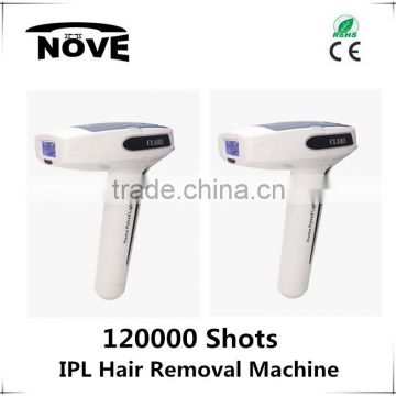 2016 Handy 120000Shots IPL Hair Removal Machine skin rejuvenation anti wrinkle machine