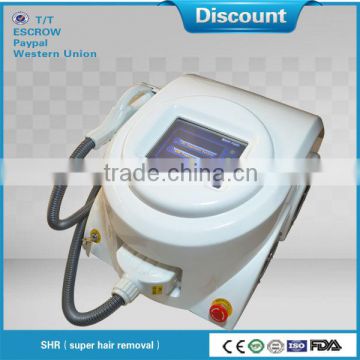 Hottest selling portable alma laser shr fast hair removal machine with CE SFDA certificate