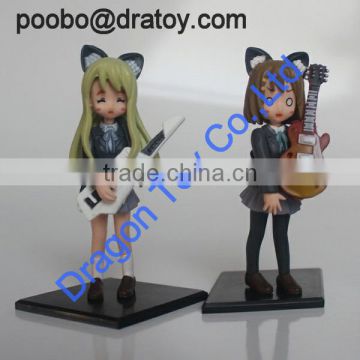Beautiful and teenager girls plastic figurine