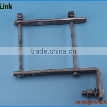 ASTM A153 hdg L bracket for pole line fitting
