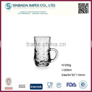 SGS Standard willow leaf glass drink cup, 2016 diary wholesale