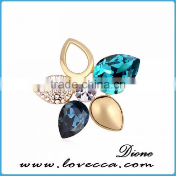 Elegant fancy brooch design,colorful diamond stone brooch