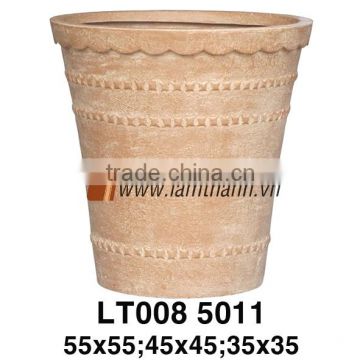 Southern Vietnam Producer Well Design Cylinder Poly Rock Vase